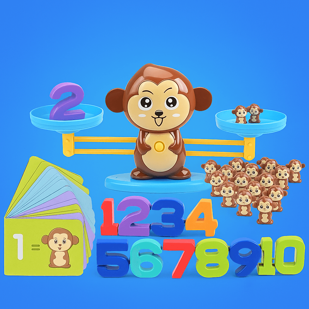 Małpka edukacyjna – nauka liczenia przez zabawę